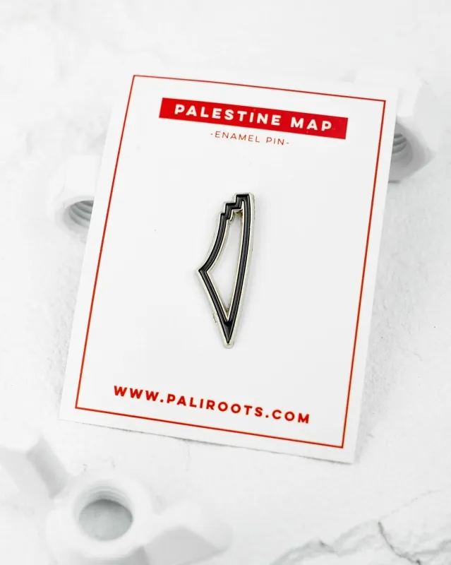 Map of Palestine Black Pin made by PaliRoots
