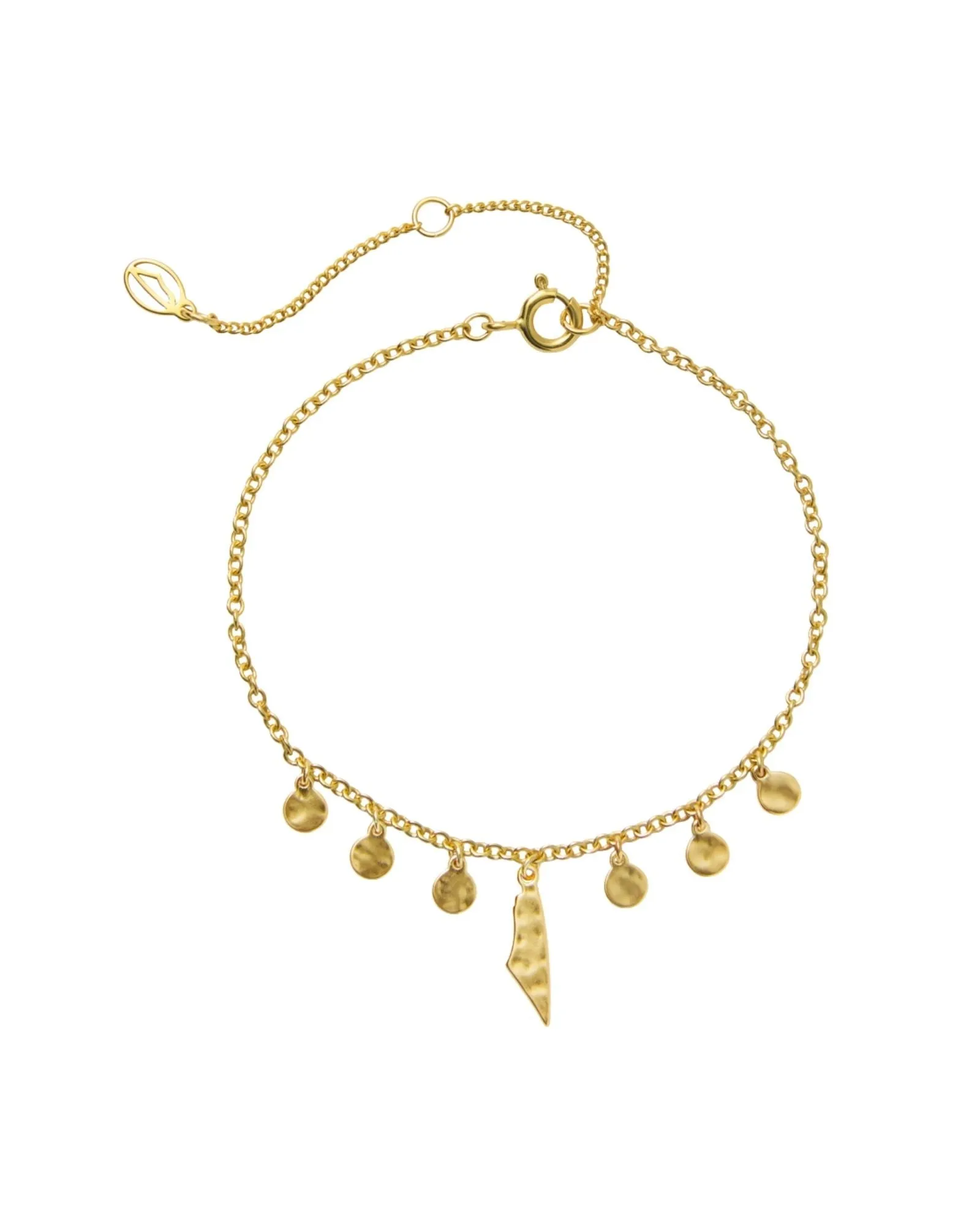 Demi Fine Map of Palestine Bracelet Gold sold by PaliRoots