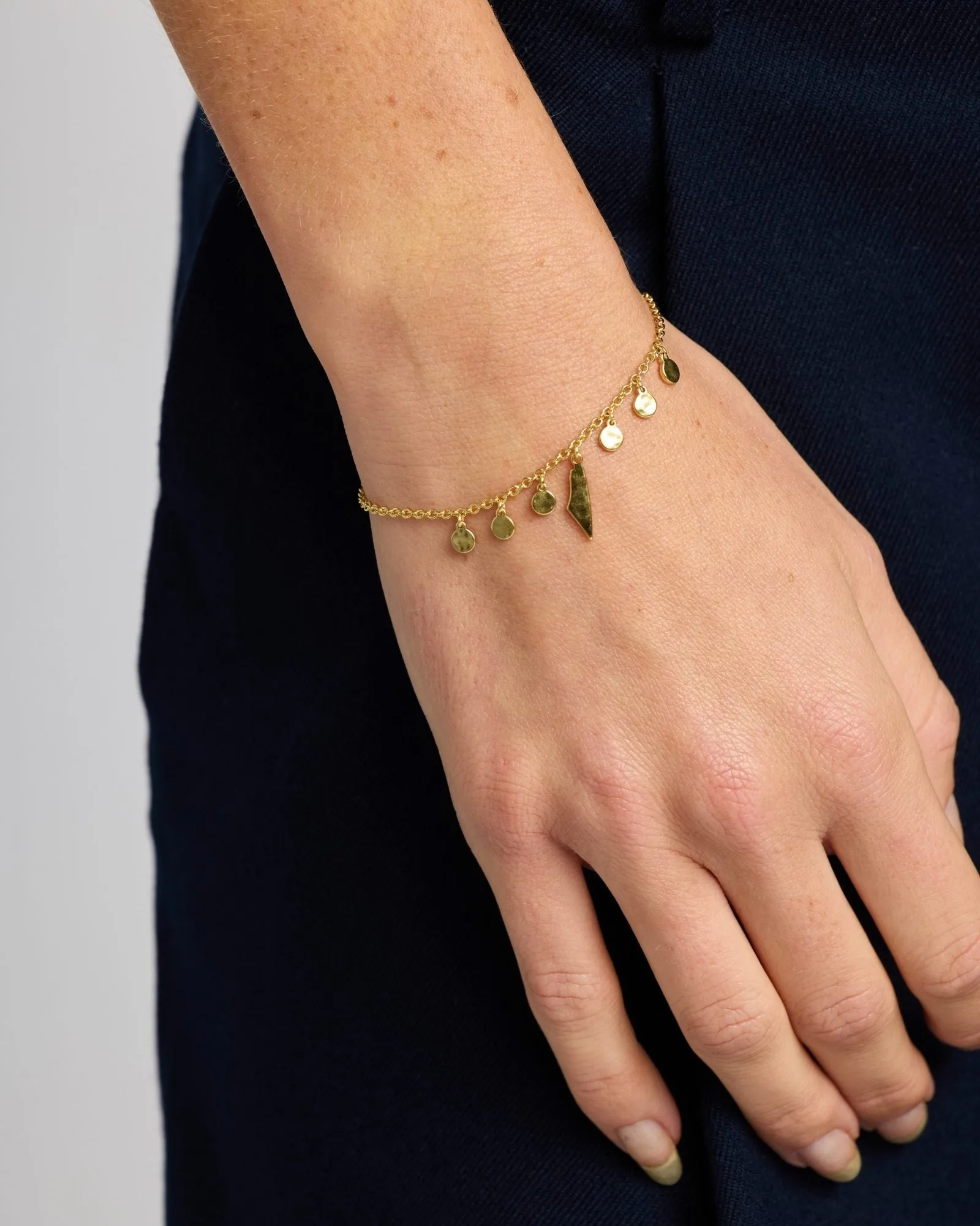 Demi Fine Map of Palestine Bracelet Gold sold by PaliRoots product image thumbnail 3