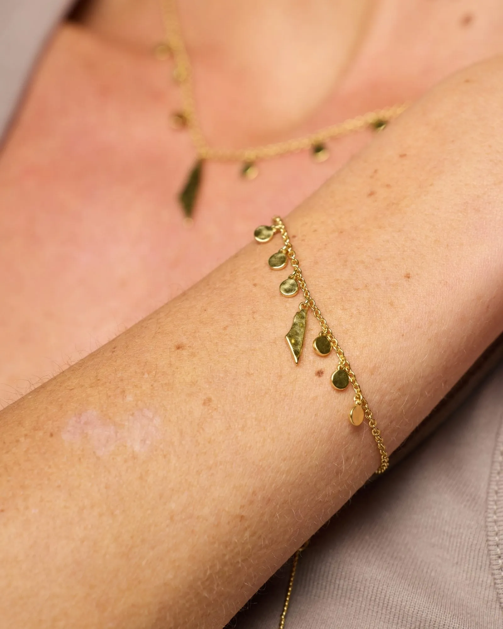 Demi Fine Map of Palestine Necklace Gold sold by PaliRoots product image thumbnail 4