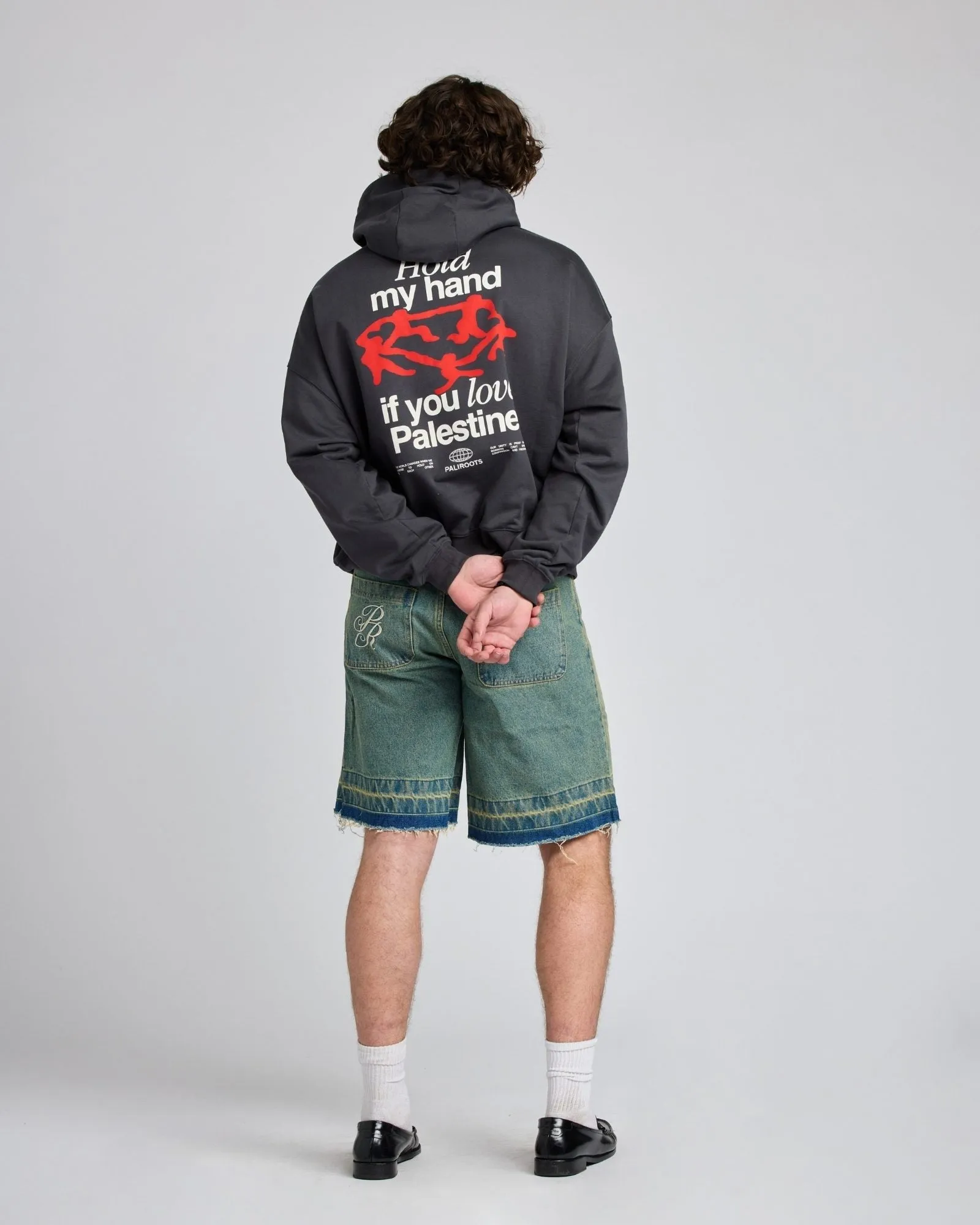 Hold My Hand Hoodie Charcoal sold by PaliRoots product image thumbnail 4