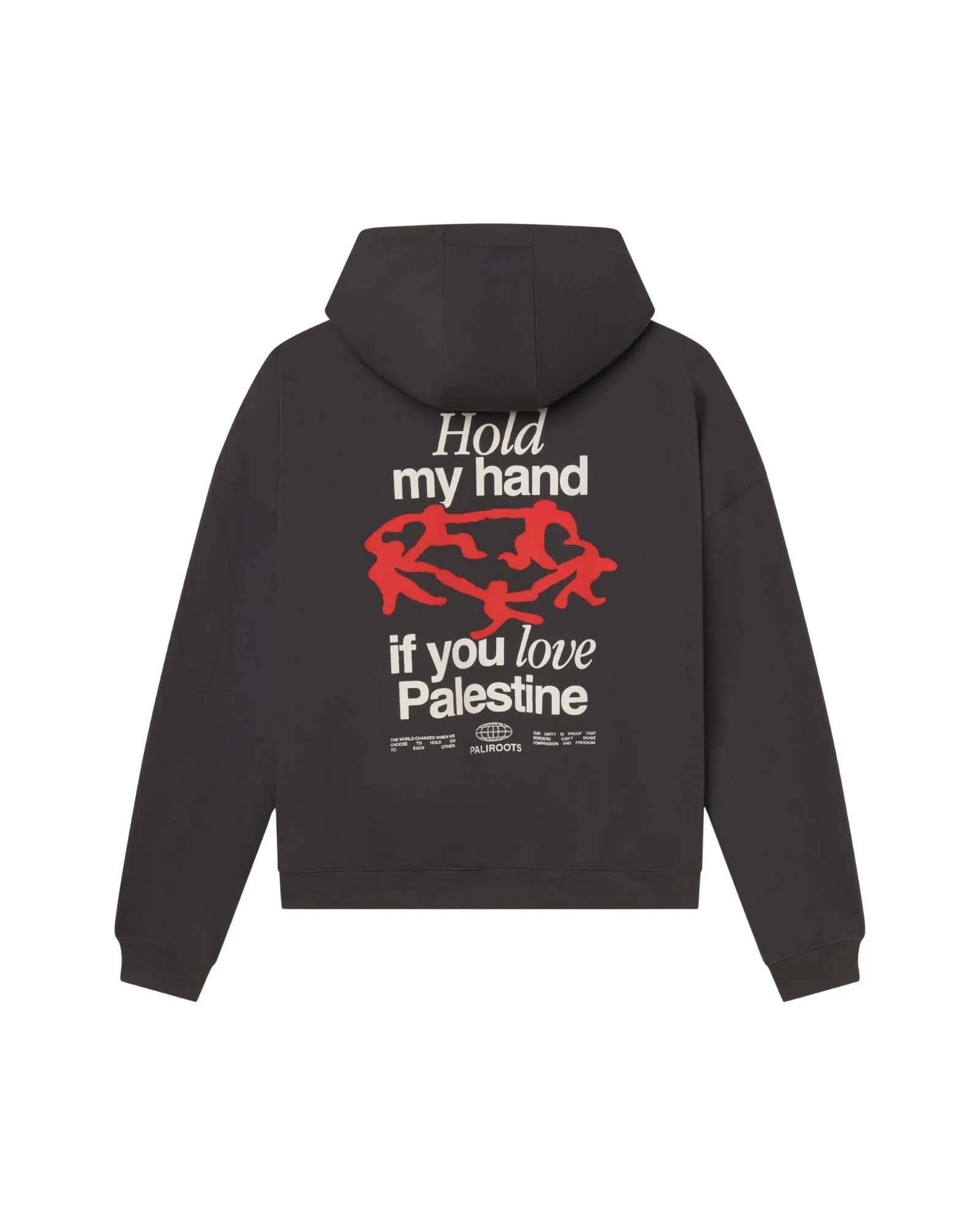 Hold My Hand Hoodie Charcoal sold by PaliRoots product image thumbnail 2