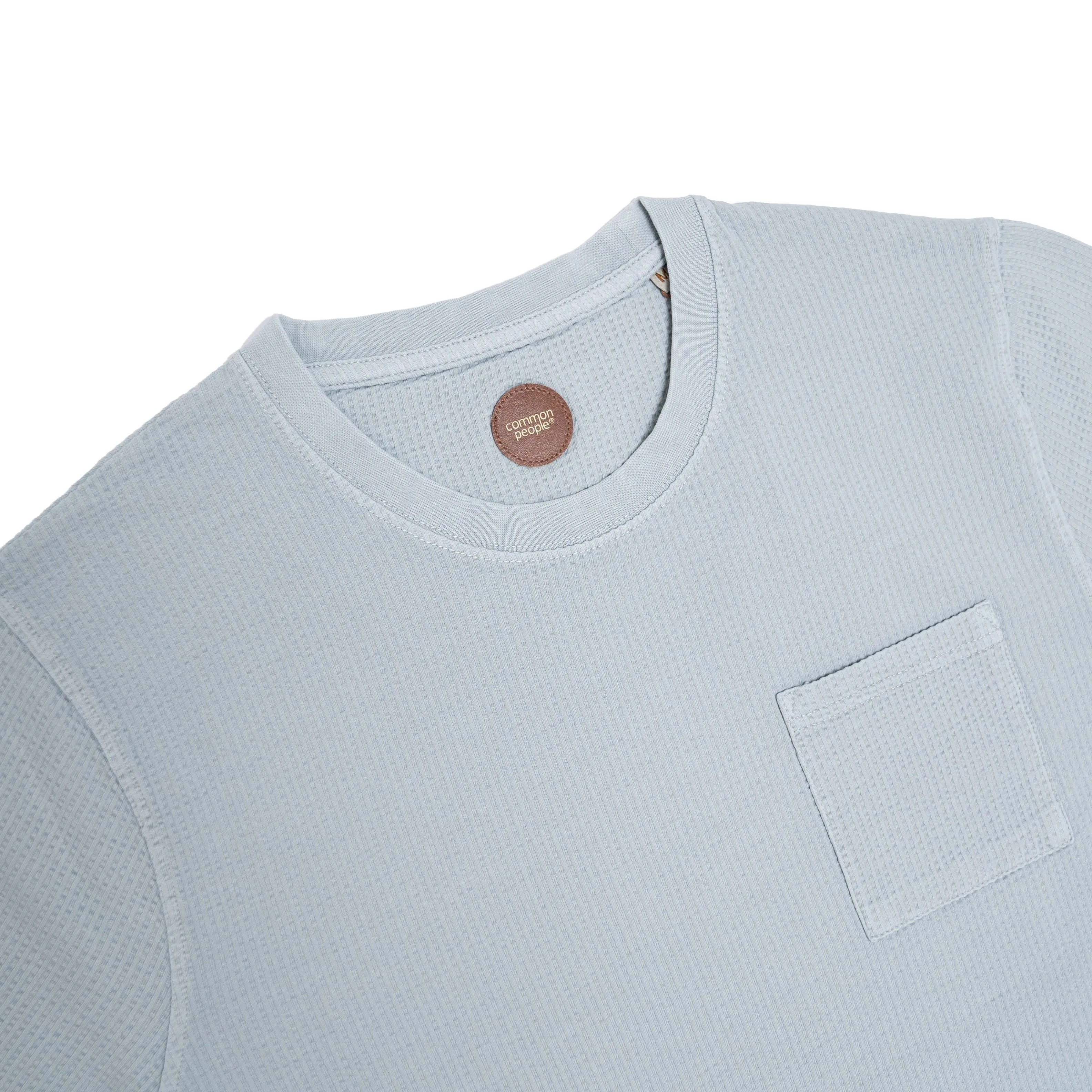 SEERSUCKER GD TEE – CHAMBRAY BLUE sold by Common People product image thumbnail 2