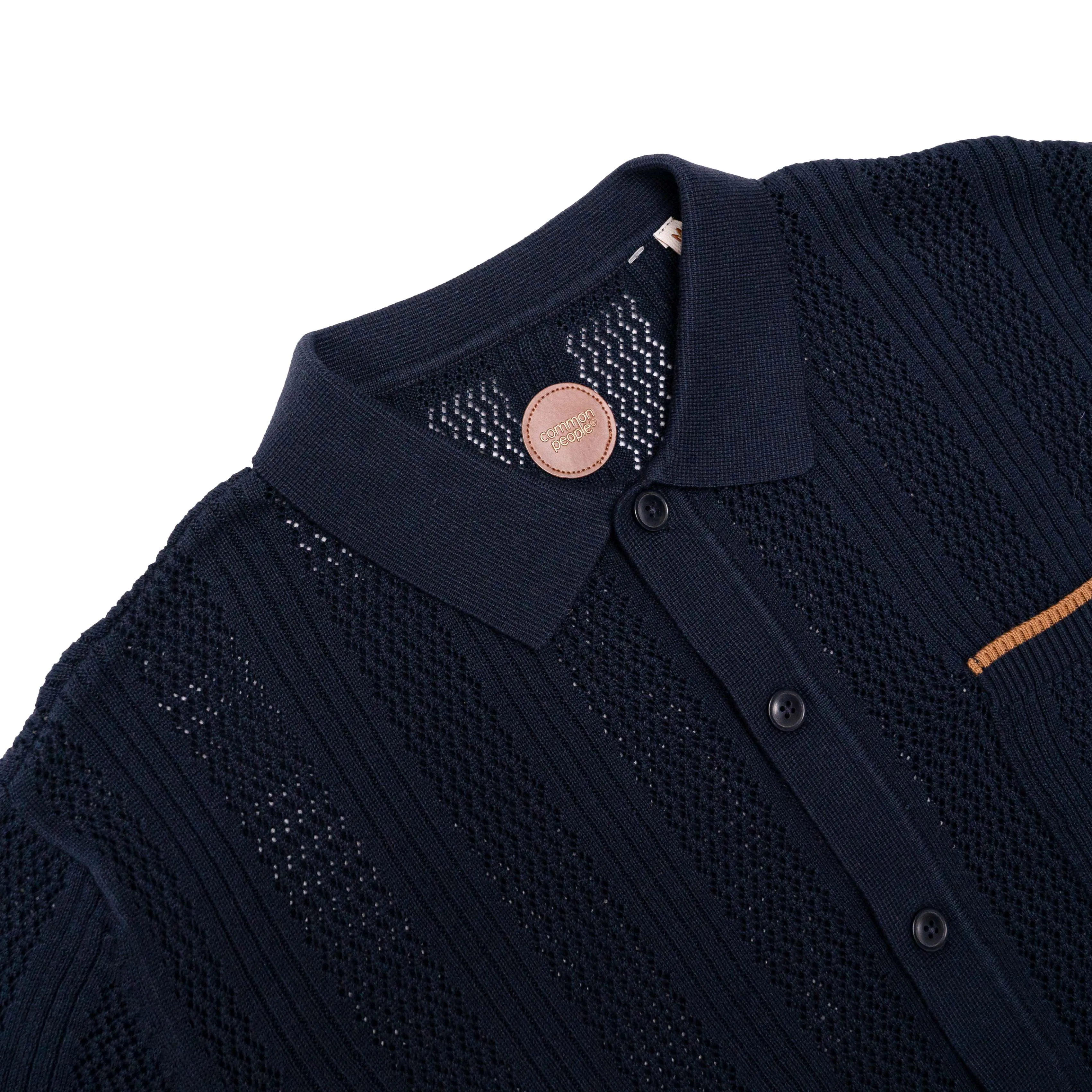 WONDER SHORT SLEEVE POLO - NAVY sold by Common People product image thumbnail 2