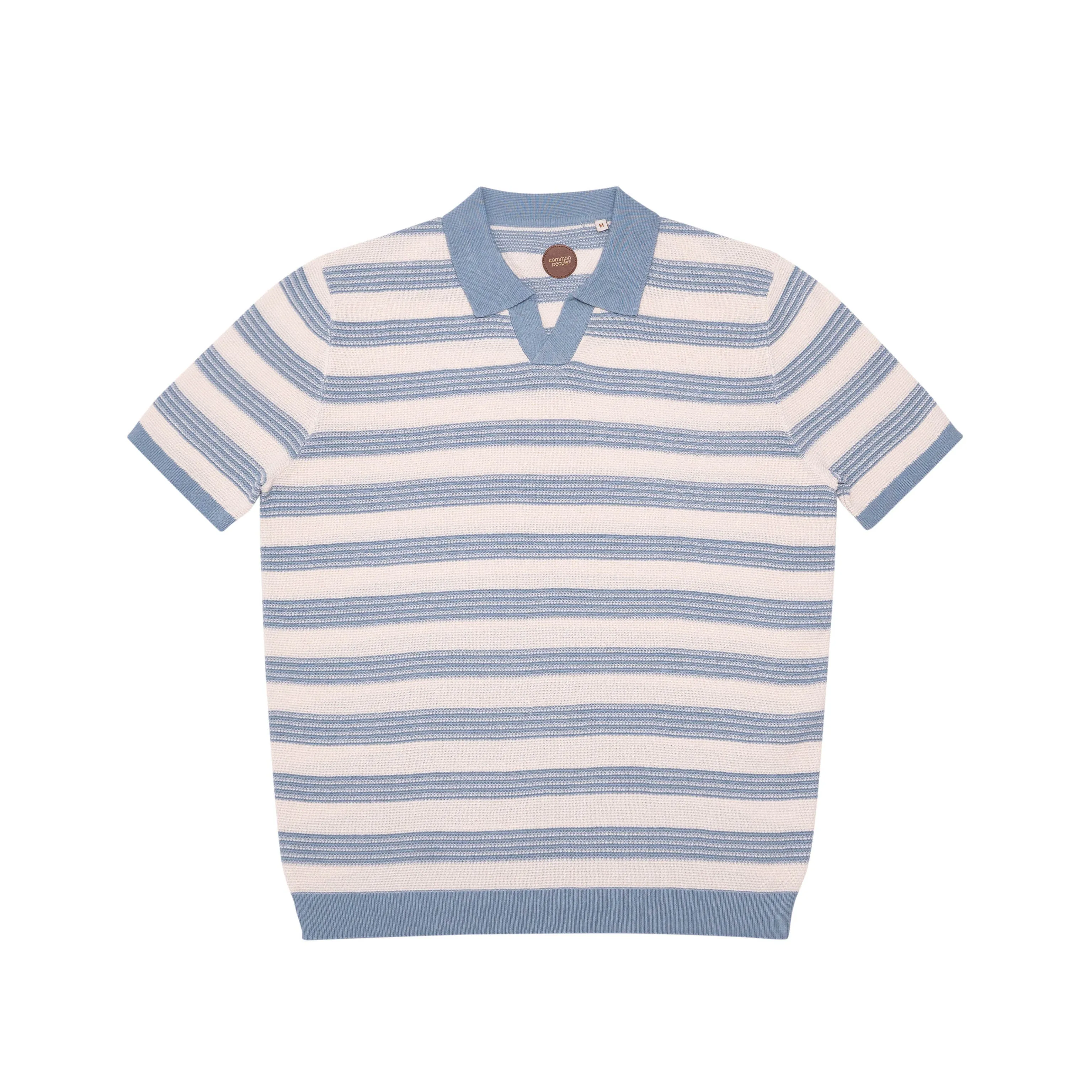 FRY KNITTED POLO SHIRT - BLUE sold by Common People