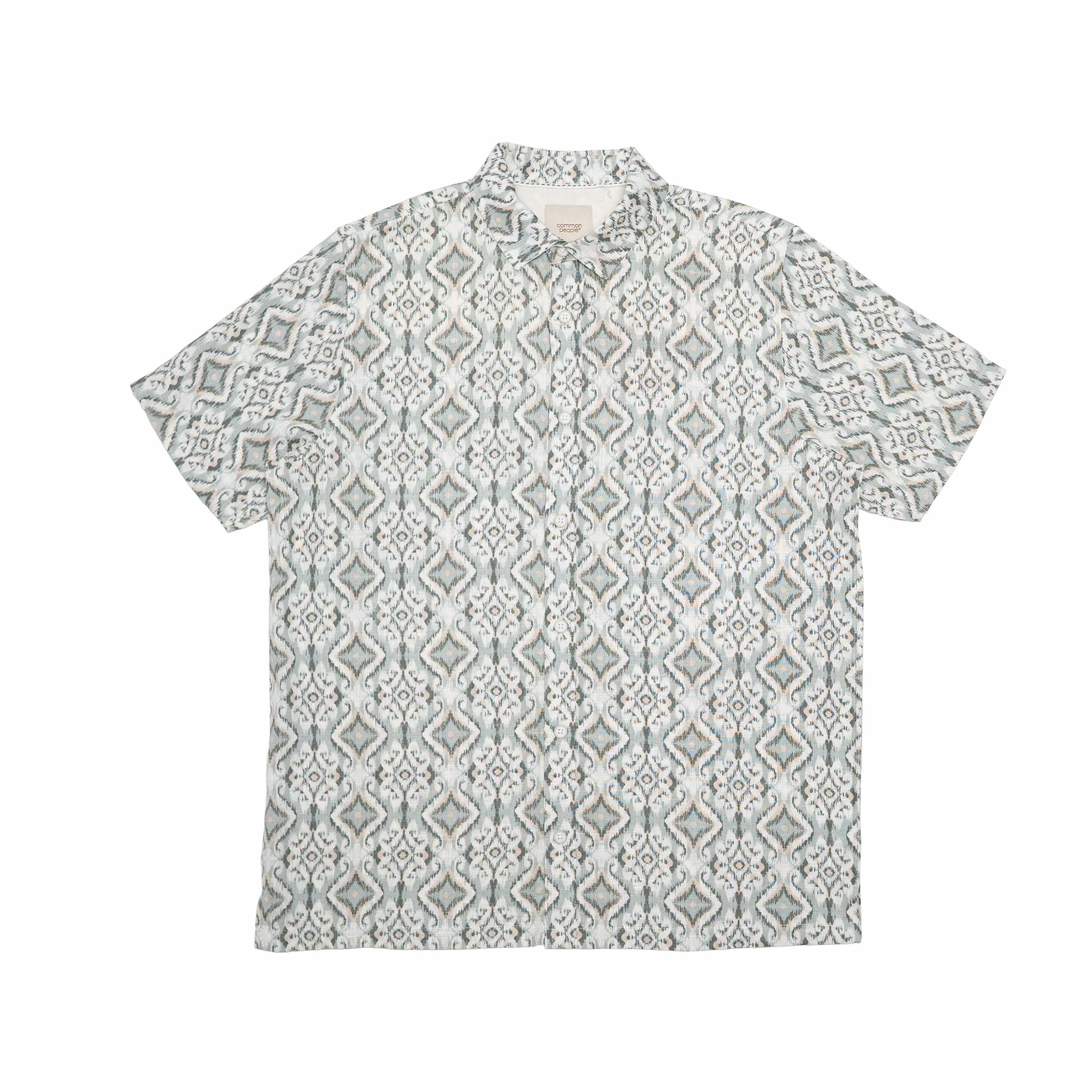 IKAT SS SHIRT SAGE sold by Common People
