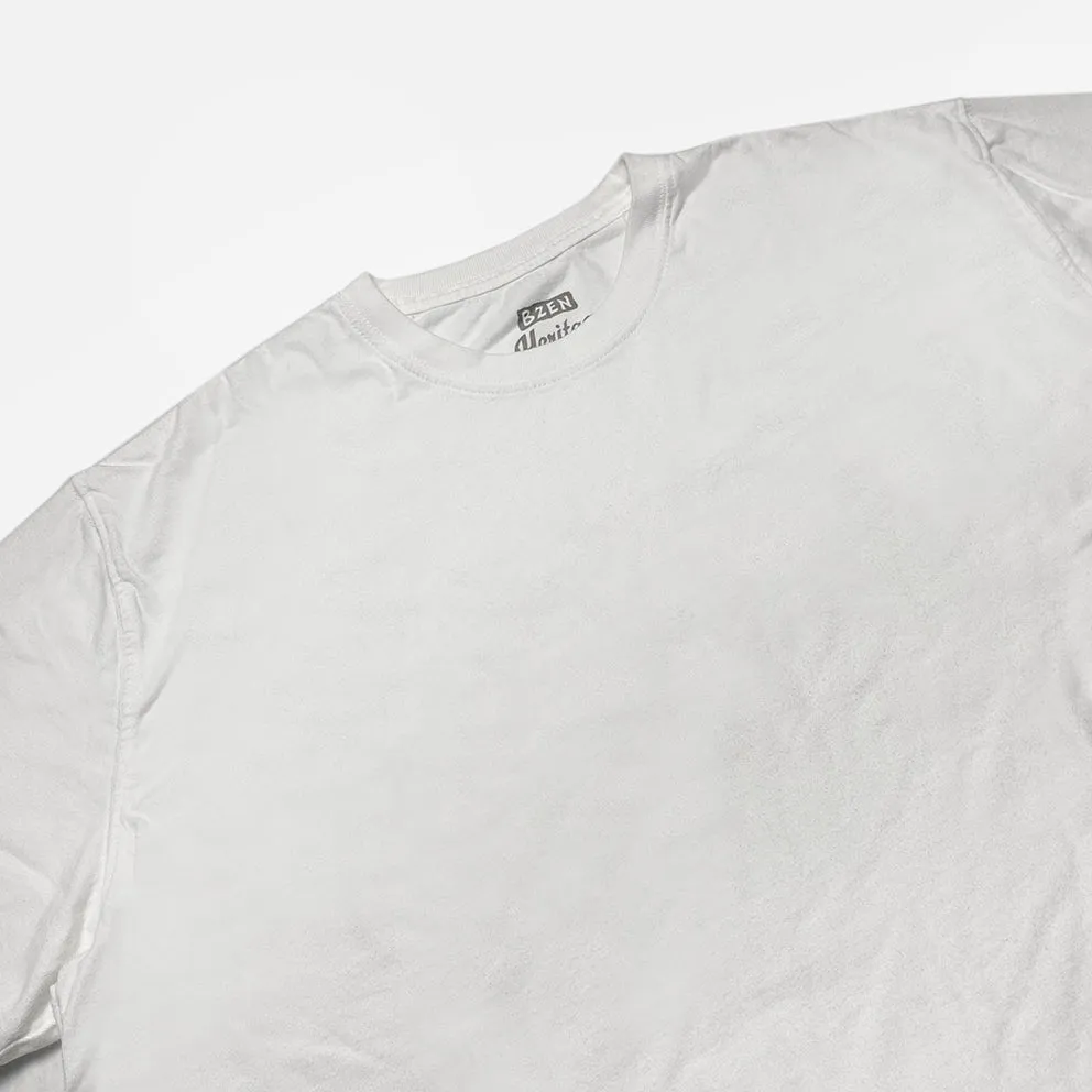 BZEN M.3083 LENNY-W RELAX FIT WHITE JERSEY TEE-180GSM-E0 WHITE sold by Bzen product image thumbnail 3