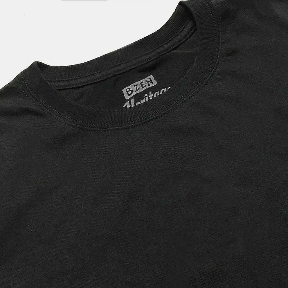 BZEN M.3083 LENNY-B RELAX FIT BLACK JERSEY TEE-180GSM-E0 BLACK sold by Bzen product image thumbnail 4