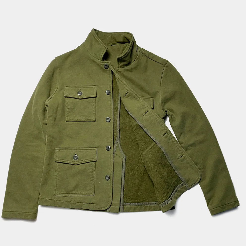 BZEN M.3025 BEIJING-AG SLIM FIT HEAVY FLEECE 4 POCKET SHIRT JACKET-460GSM-E0 ARMY GREEN sold by Bzen product image thumbnail 5