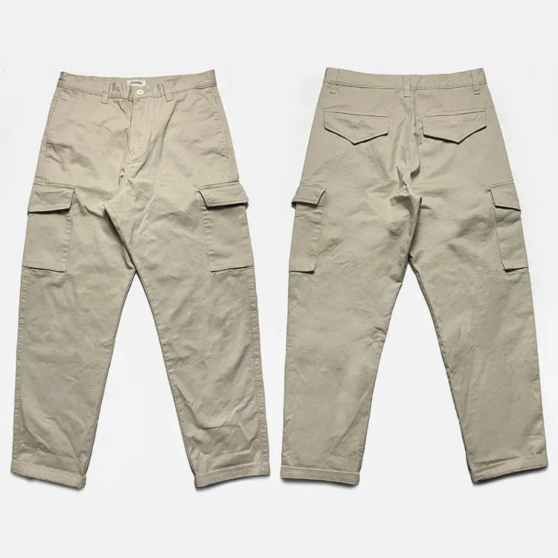 BZEN UNARMY M.1119 MARSHALL-TT REGULAR FIT TAPERED LEG TWILL CARGO PANT-8OZ-E0 TAN sold by Bzen