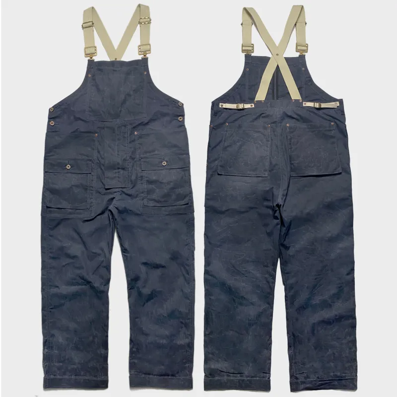 BZEN M.1099 DECKS 9P-WXN UNISEX WAXED RIP STOP USN INSPIRED DUNGAREES-6OZ-WAX NAVY CAUTION:DO NOT WASH sold by Bzen