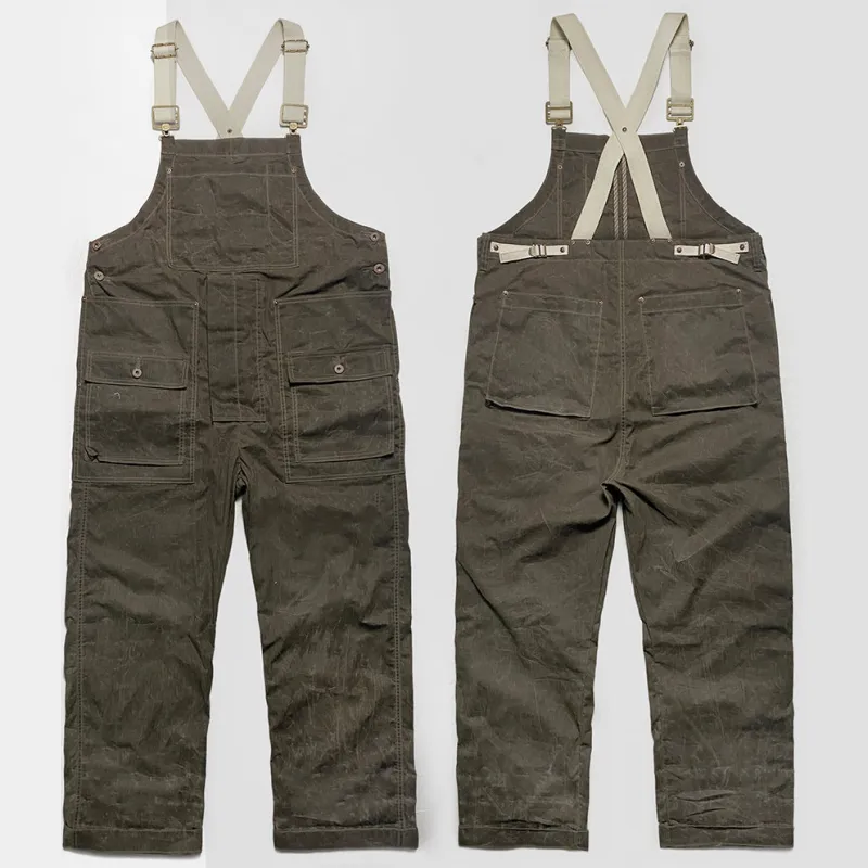 BZEN M.1099 DECKS 9P-WXT UNISEX WAXED RIP STOP USN INSPIRED DUNGAREES-6OZ-WAX TAUPE CAUTION:DO NOT WASH sold by Bzen