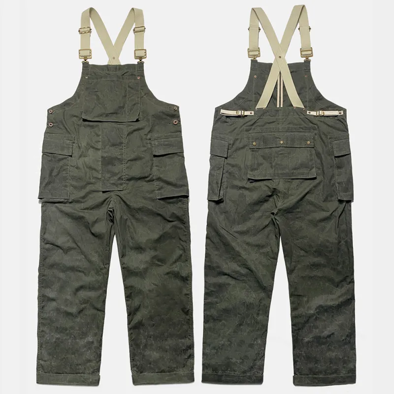 BZEN M.1099 DECKS P44-WXK UNISEX WAXED RIP STOP USN INSPIRED DUNGAREES-6OZ-WAX KHAKI CAUTION:DO NOT WASH sold by Bzen