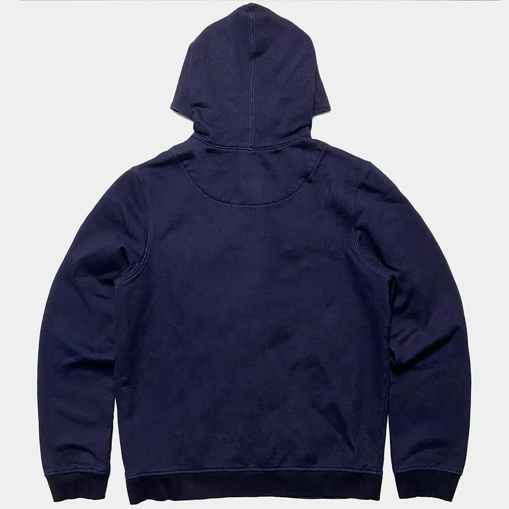 BZEN M.3030 AO2-E1 REGULAR FIT 4 BUTTON DARK INDIGO FRENCH TERRY HOODIE WITH 2 FLAP POCKET-360GSM-E1 INDIGO sold by Bzen product image thumbnail 3