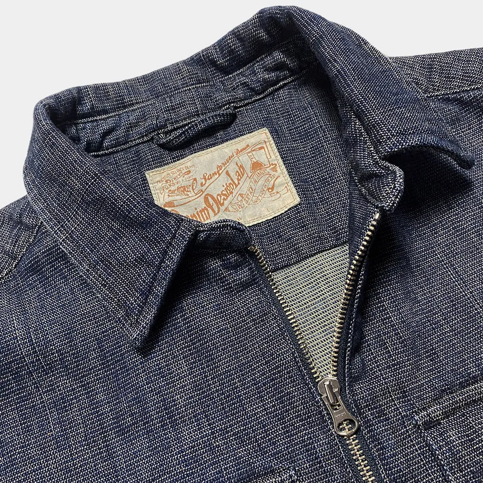 DDL 329 HUNTER-I REGULAR FIT 2 POCKET 1/2 ZIPPER FRONT INDIGO DOBBY WEAVE DENIM SHIRT-10.5OZ-E0 INDIGO sold by Bzen product image thumbnail 5