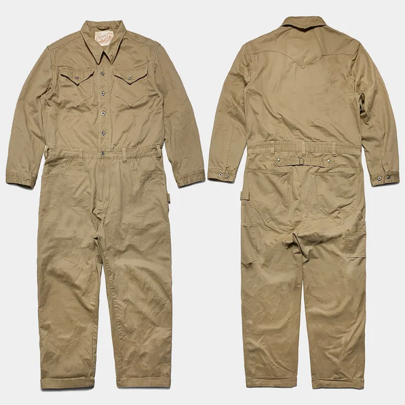 DDL 540 SCOTT-VT REGULAR FIT 10 POCKET BUCKLE BACK TWILL COVERALL-10OZ-E0 TAN sold by Bzen