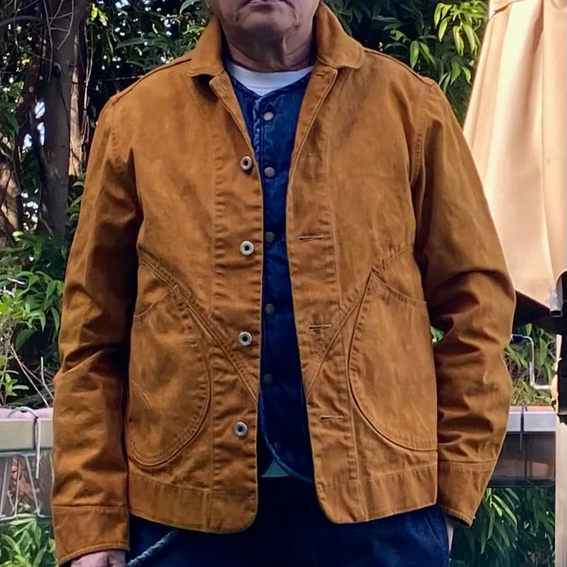 DDL 330R-TYRONE LUCKY-GOLD REGULAR FIT 2 POCKET CHORE JACKET DOUBLE GARMENT DYED-12OZ-GOLD sold by Bzen product image thumbnail 2