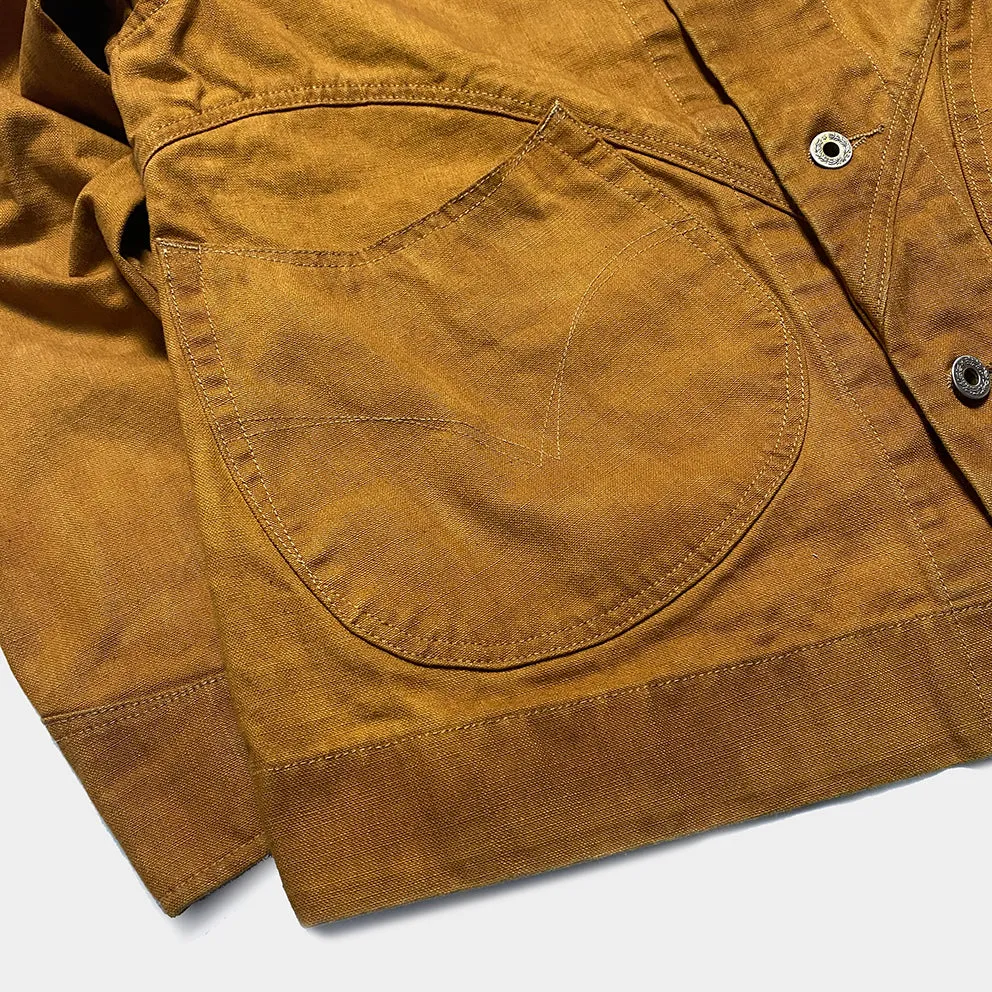 DDL 330R-TYRONE LUCKY-GOLD REGULAR FIT 2 POCKET CHORE JACKET DOUBLE GARMENT DYED-12OZ-GOLD sold by Bzen product image thumbnail 5