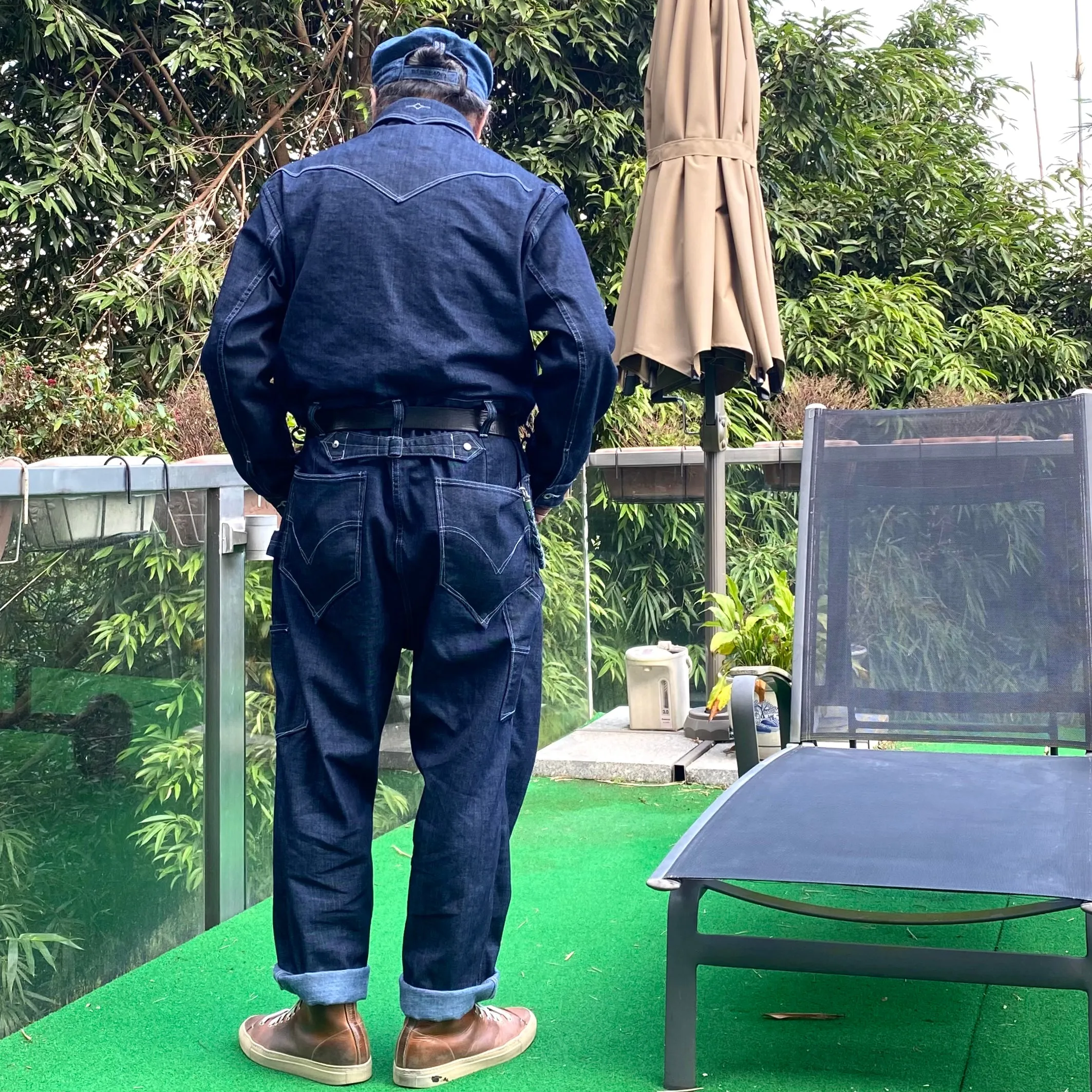 DDL 540 SCOTT-V REGULAR FIT 10 POCKET BUCKLE BACK DENIM COVERALL-13OZ-HRH INDIGO sold by Bzen product image thumbnail 3