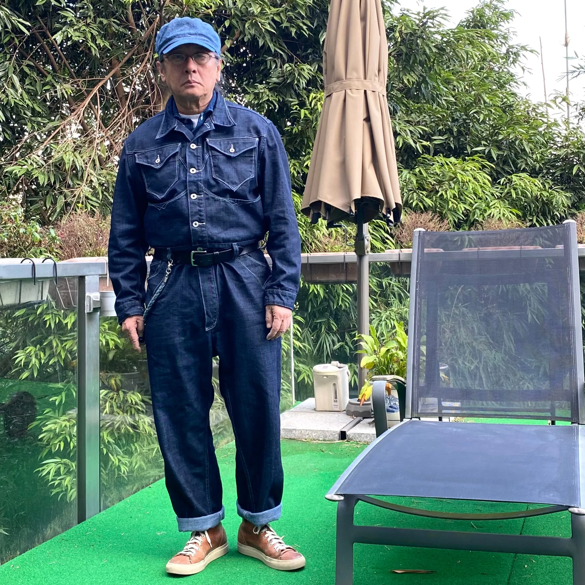 DDL 540 SCOTT-V REGULAR FIT 10 POCKET BUCKLE BACK DENIM COVERALL-13OZ-HRH INDIGO sold by Bzen product image thumbnail 2