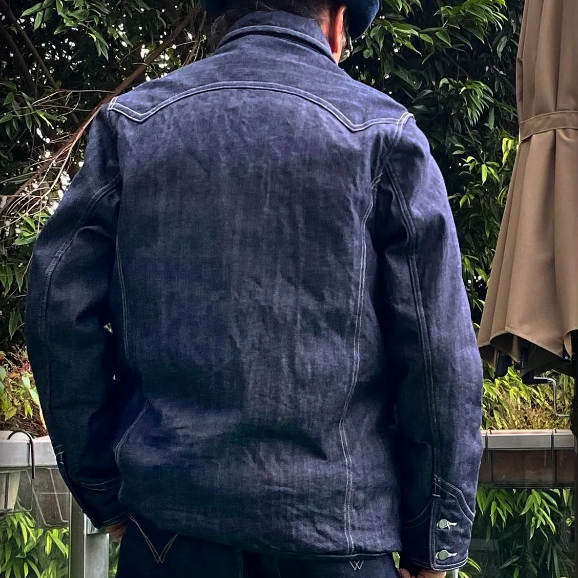 BZEN M.3011L BAKER-WR18 REGULAR FIT 6 POCKET VINTAGE INSPIRED LINED PADDED COMFORT STRETCH DENIM JACKET-12OZ-HRH INDIGO sold by Bzen product image thumbnail 3