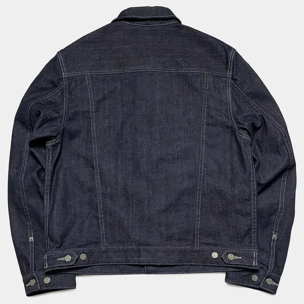 BZEN M.3139RR WAYLON-WR18 REGULAR FIT 4 POCKET COMFORT STRETCH DENIM JACKET WHITE STITCHING-12OZ-HRH INDIGO sold by Bzen product image thumbnail 5