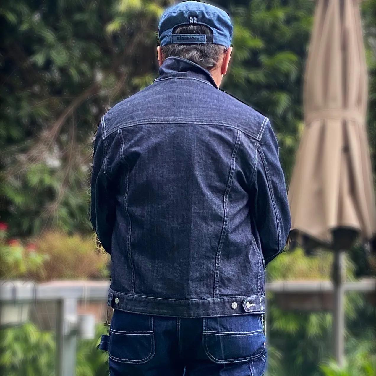 BZEN M.3139RR WAYLON-WR18 REGULAR FIT 4 POCKET COMFORT STRETCH DENIM JACKET WHITE STITCHING-12OZ-HRH INDIGO sold by Bzen product image thumbnail 4