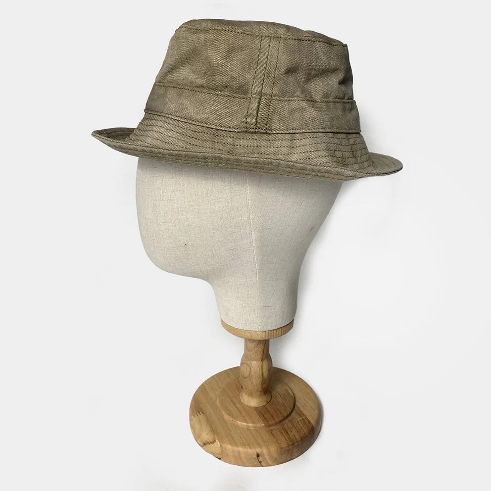 BZEN TOP'o THE MORNIN VEGGIE DYED CANVAS BUCKET HAT-12oz-E0 MOSS GREEN sold by Bzen product image thumbnail 2