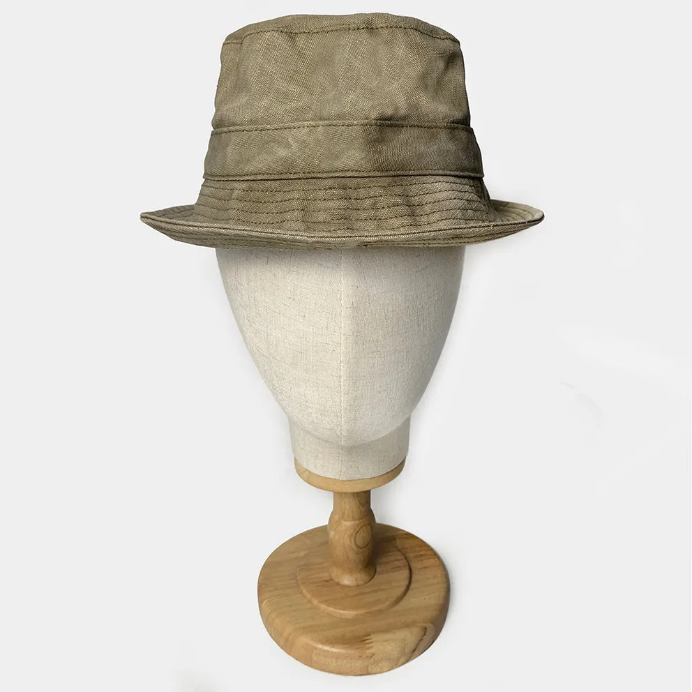 BZEN TOP'o THE MORNIN VEGGIE DYED CANVAS BUCKET HAT-12oz-E0 MOSS GREEN sold by Bzen product image thumbnail 5