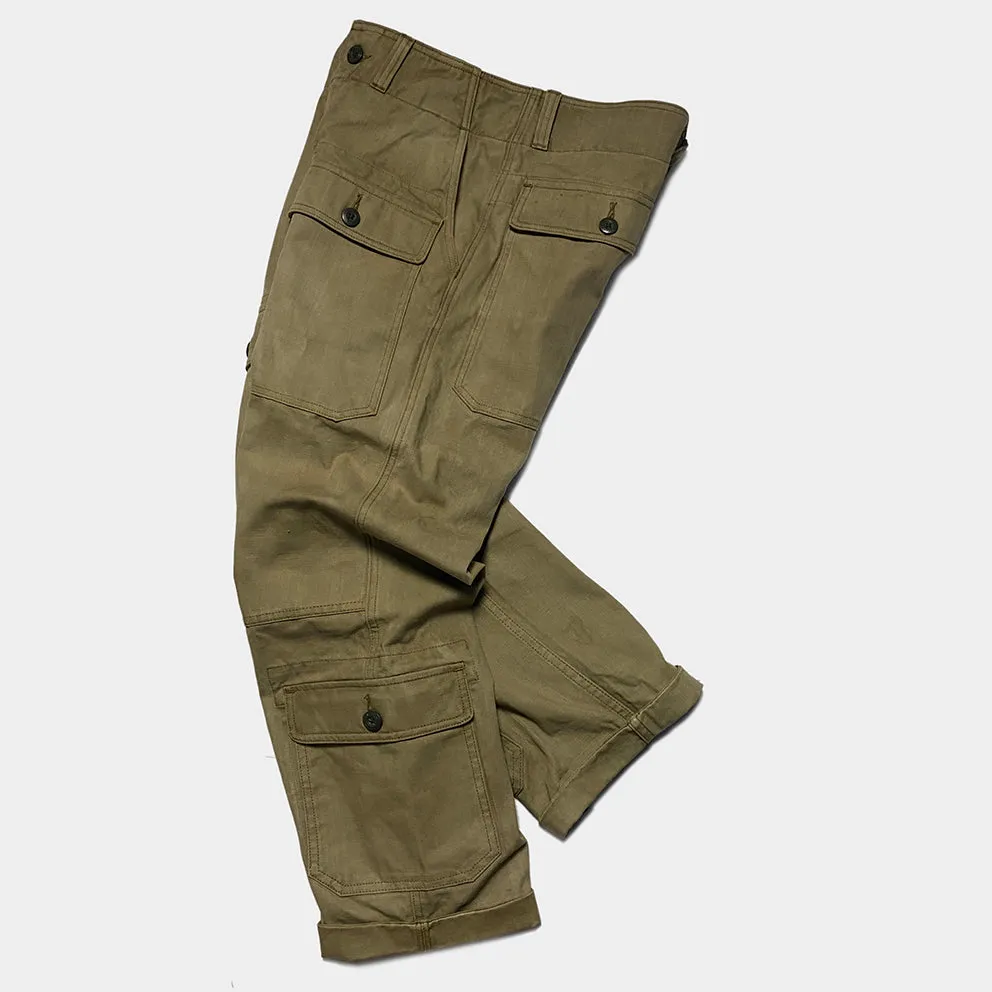 BZEN M.1119R RANGER-MGC8 REGULAR FIT 8 POCKET MILITARY INSPIRED VEGGIE DYED CANVAS CARGO PANT-12.5OZ-E0 MOSS GREEN sold by Bzen product image thumbnail 4