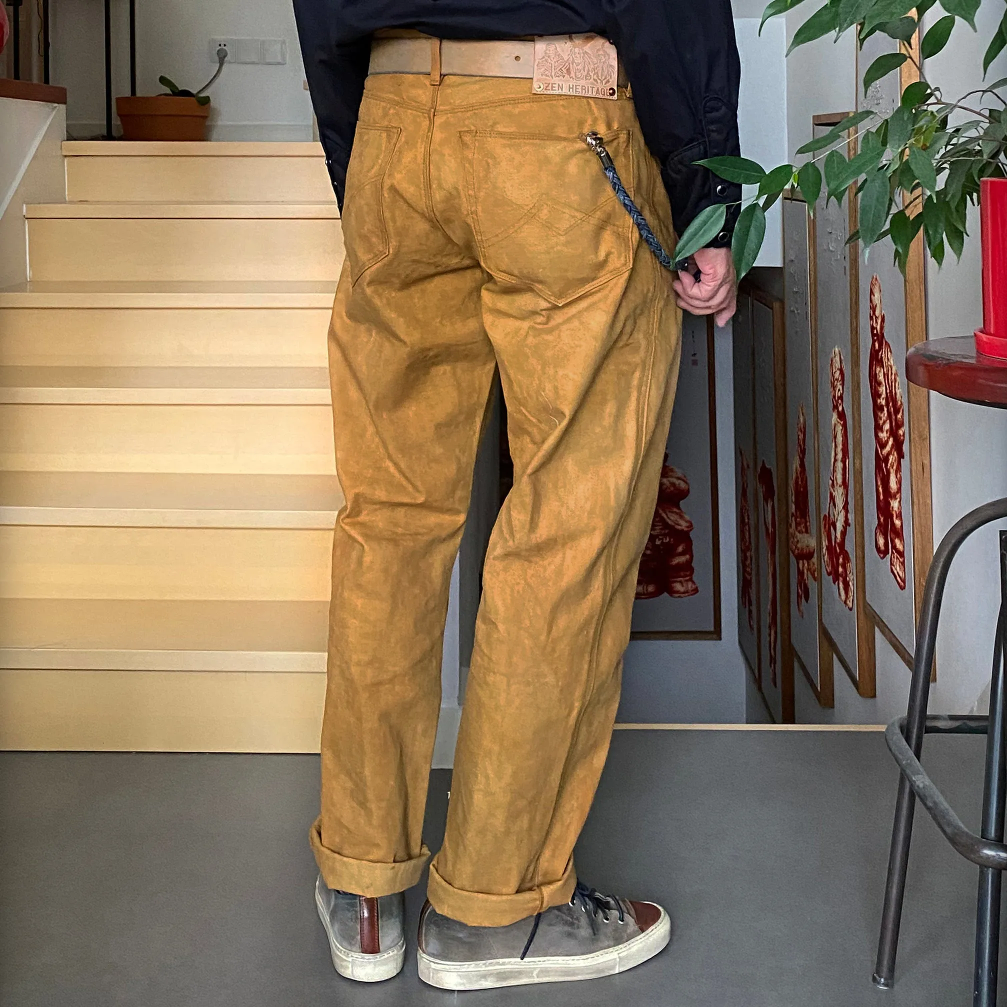 BZEN M.1098-EL PASO REGULAR STRAIGHT 5 POCKET VEGGIE DYED-12oz-E0 SIERRA sold by Bzen product image thumbnail 3