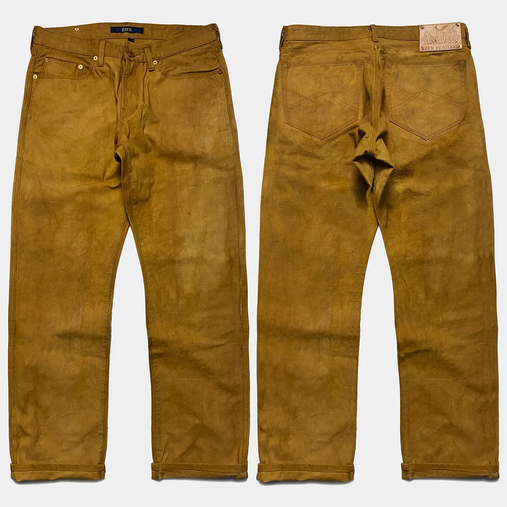 BZEN M.1098-EL PASO REGULAR STRAIGHT 5 POCKET VEGGIE DYED-12oz-E0 SIERRA sold by Bzen