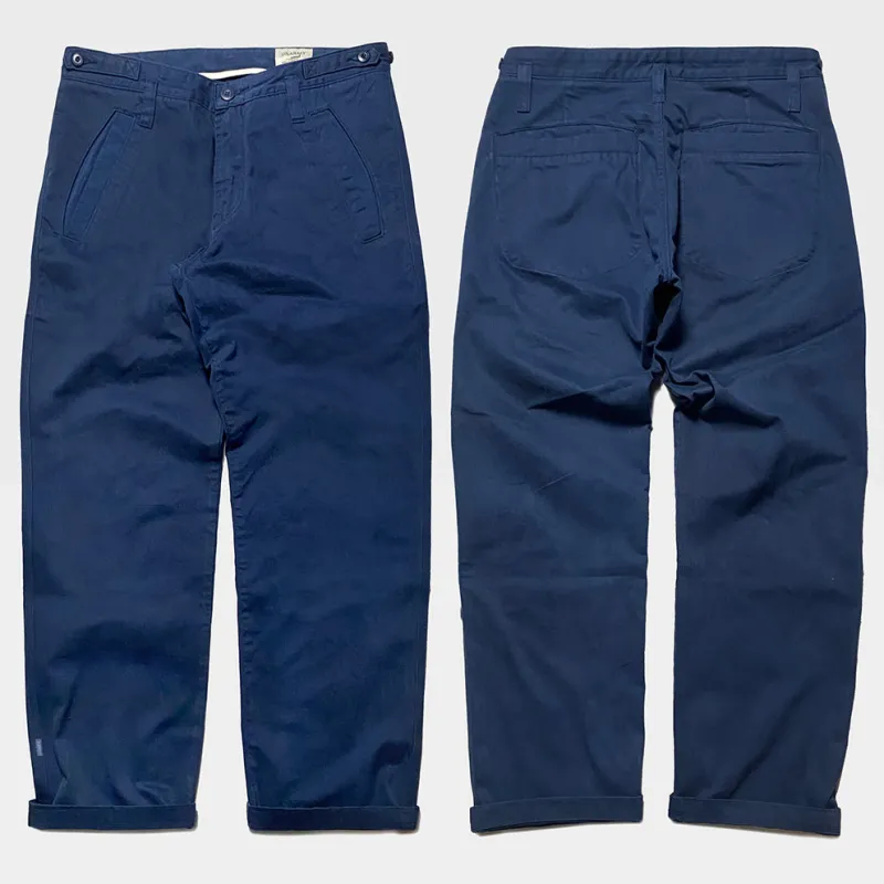 BZEN M.1113 DEX REGULAR FIT STRAIGHT LEG 4 POCKET TWILL PANT-9OZ-E0 BLUE sold by Bzen