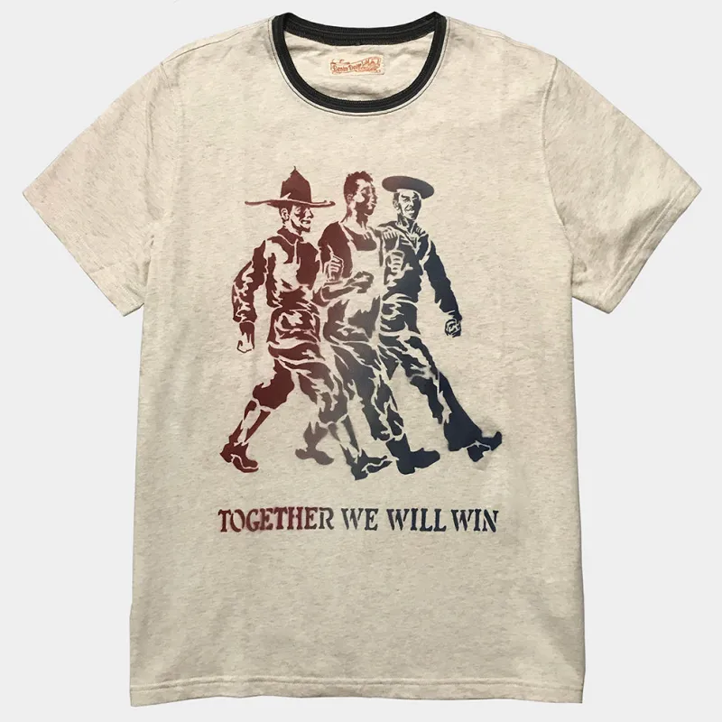 DDL 301 REGULAR FIT S/SLEEVE C/NECK MINI TERRY TEE- TOGETHER WE WIN sold by Bzen