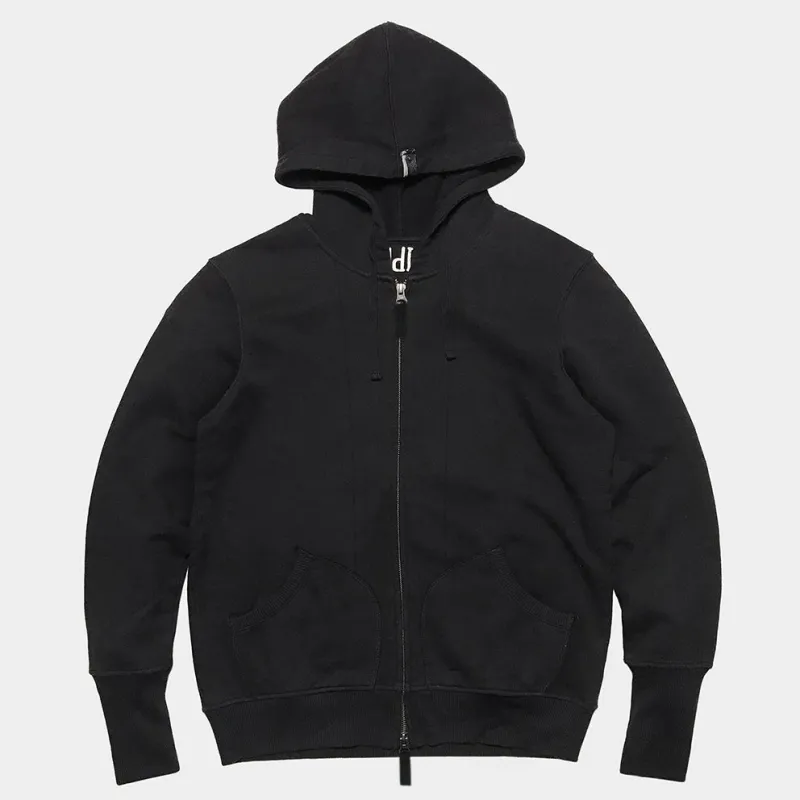 DDL 321-LUCAS SLIM FIT BOXING GLOVE POCKET ZIP UP BACK SIDE BRUSHED FLEECE HOODIE-300GSM-E0 BLACK sold by Bzen