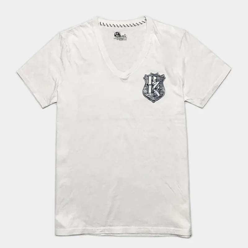 BZEN M.3080-TROY REGULAR FIT V-NECK 'HERITAGE ROAD TO NO WHERE' TEE sold by Bzen