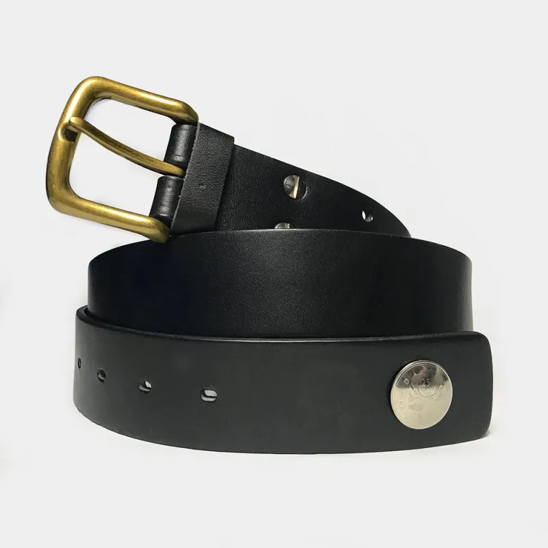 BZEN STRAP LEATHER BELT- BLACK sold by Bzen