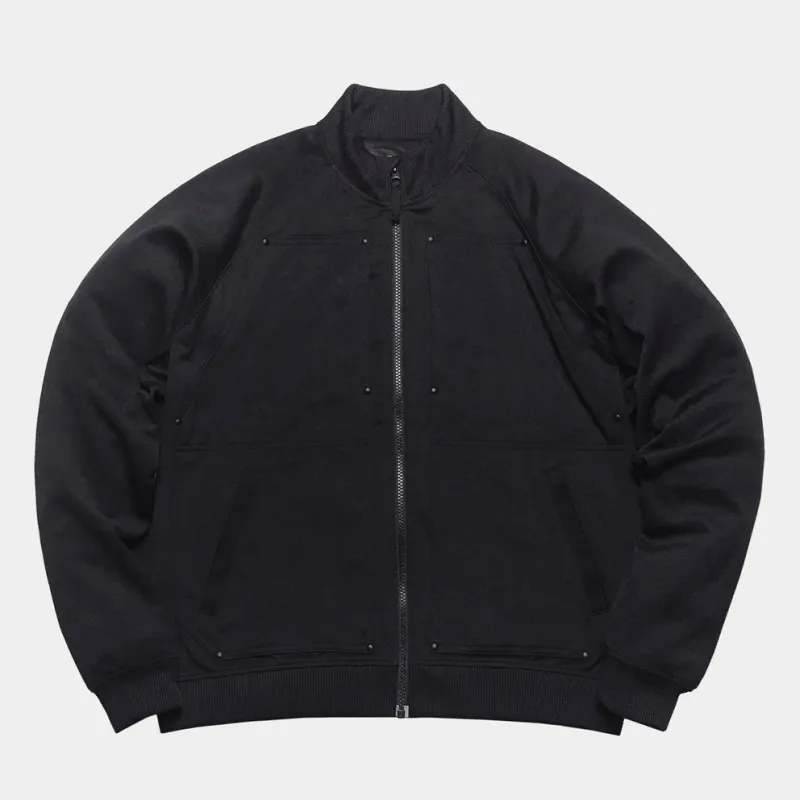 BZEN M.3087-DIAZ REGULAR FIT ZIP UP 70'S TRACK SUIT INTERLOCK FABRIC-285GSM-E0 BLACK sold by Bzen