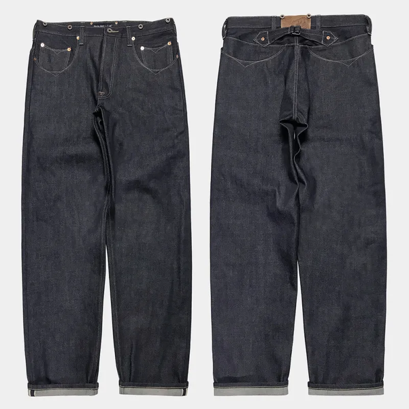 DDL 513R-OV RELAX TAPERED WESTERN INSPIRED CONE MILLS WHITE OAKS-12.25oz BT SELVEDGE-RAW INDIGO sold by Bzen