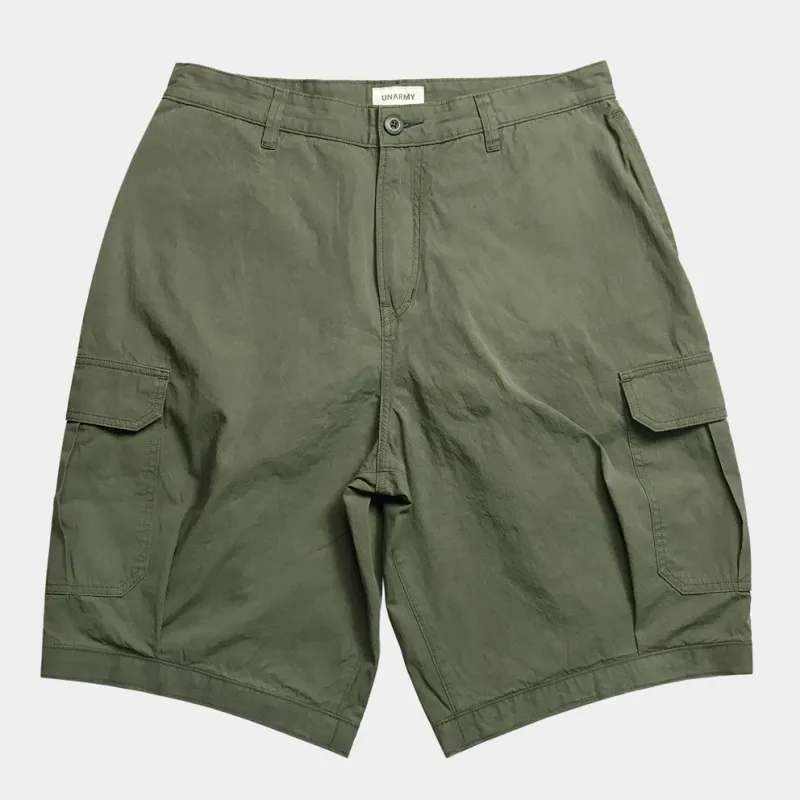 BZEN M.1221 MAC RELAX FIT CARGO SHORT-7oz-E0 ARMY GREEN sold by Bzen