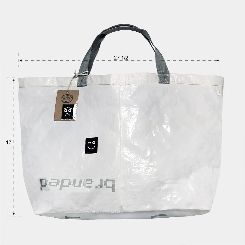 BZEN x MINER49ER PP-18 UPCYCLED TOTE BAGS-OFF WHITE sold by Bzen product image thumbnail 4