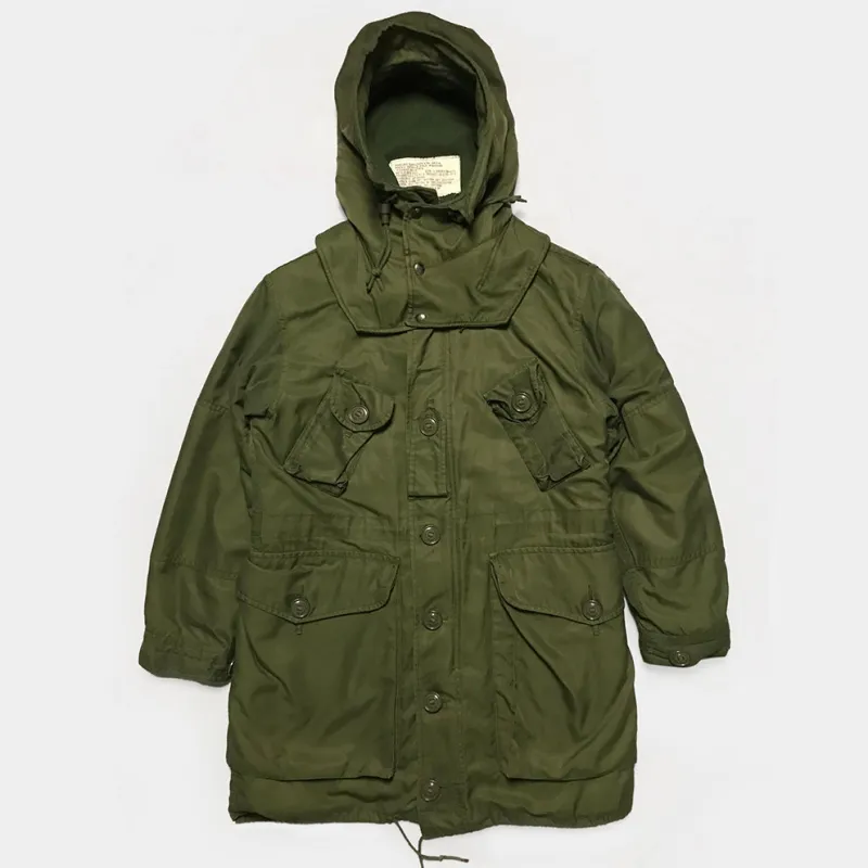 BZEN J1- RECYCLED & USED CANADIAN  COMBAT MILITARY EXTREME COLD WEATHER BUTTON OUT LINER PARKA FROM 1975-1992- OG107 sold by Bzen