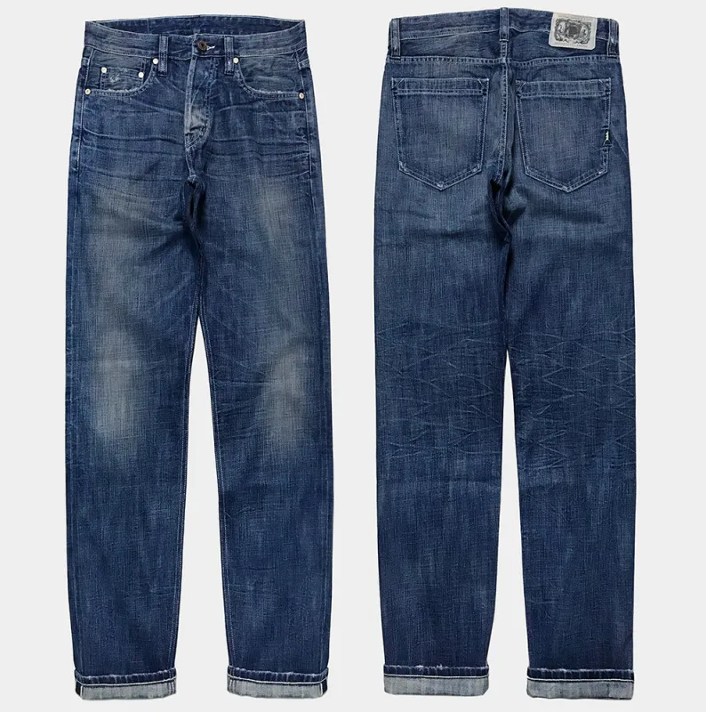 DDL 519-DAVID VINTAGE FIT STRAIGHT CONE MILLS WHITE OAKS-12.25oz SELVEDGE- EVU sold by Bzen