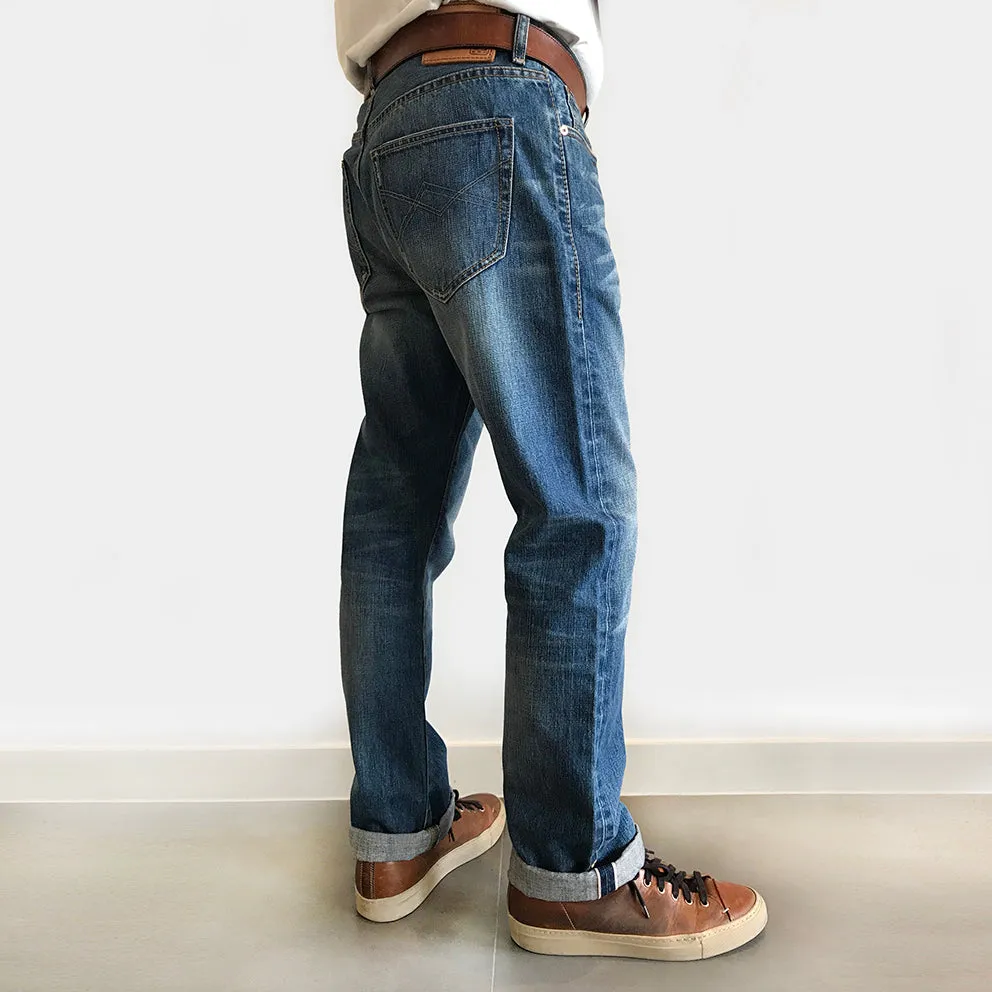 BZEN M.1258-BILLY SLIM STRAIGHT- 13.5oz- SELVEDGE- AZURE sold by Bzen product image thumbnail 3