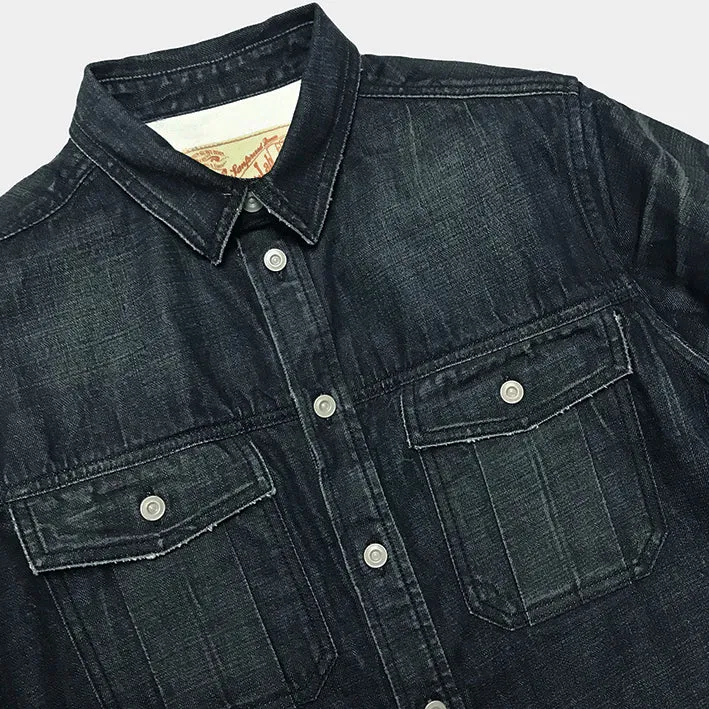 DDL 303-EVANS REGULAR FIT DENIM SHIRT sold by Bzen product image thumbnail 4