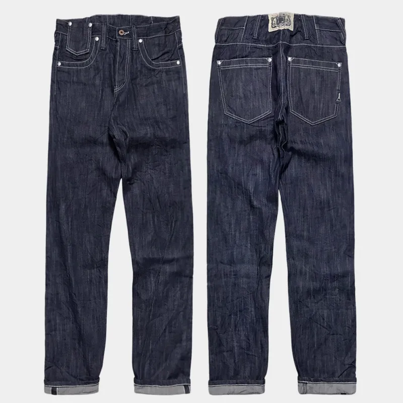 DDL 518-DAN VINTAGE FIT STRAIGHT CONE MILLS WHITE OAKS-12.25oz SELVEDGE- T RINSE sold by Bzen