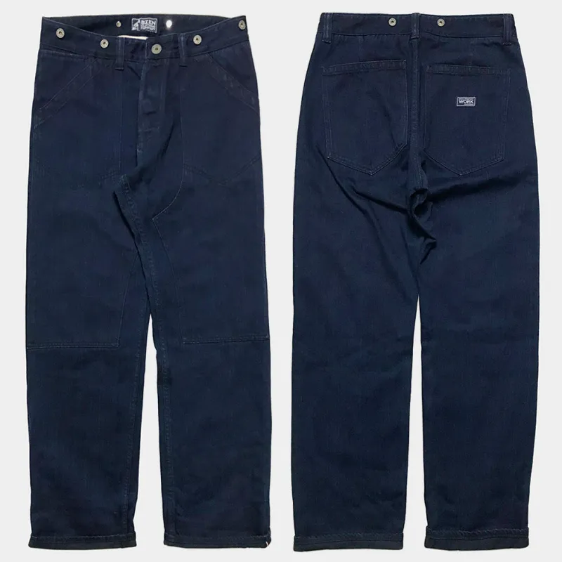 BZEN M.1433 L32-SUTTER REGULAR STRAIGHT WORK PANT- 12.5oz- SELVEDGE- E0 RINSE sold by Bzen