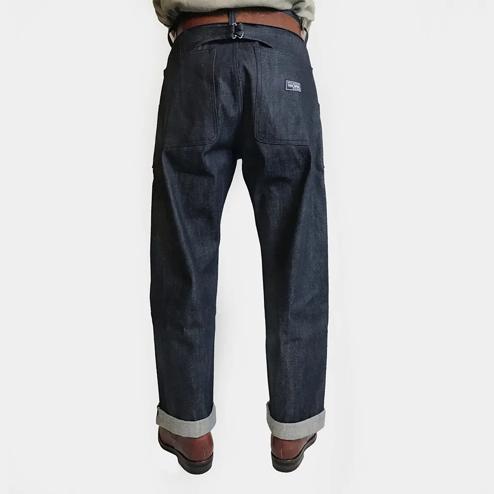BZEN M.1210 L30 PARKER-R29 RELAX STRAIGHT WORK PANT- 13.5oz- RAW SELVEDGE- INDIGO sold by Bzen product image thumbnail 3
