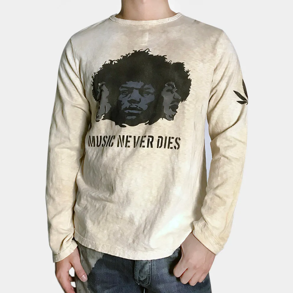 BZEN M.3173-ARI REGULAR FIT LONG SLEEVE CREWNECK SLUB TEE-JIMI-VEGGIE TAN sold by Bzen product image thumbnail 2