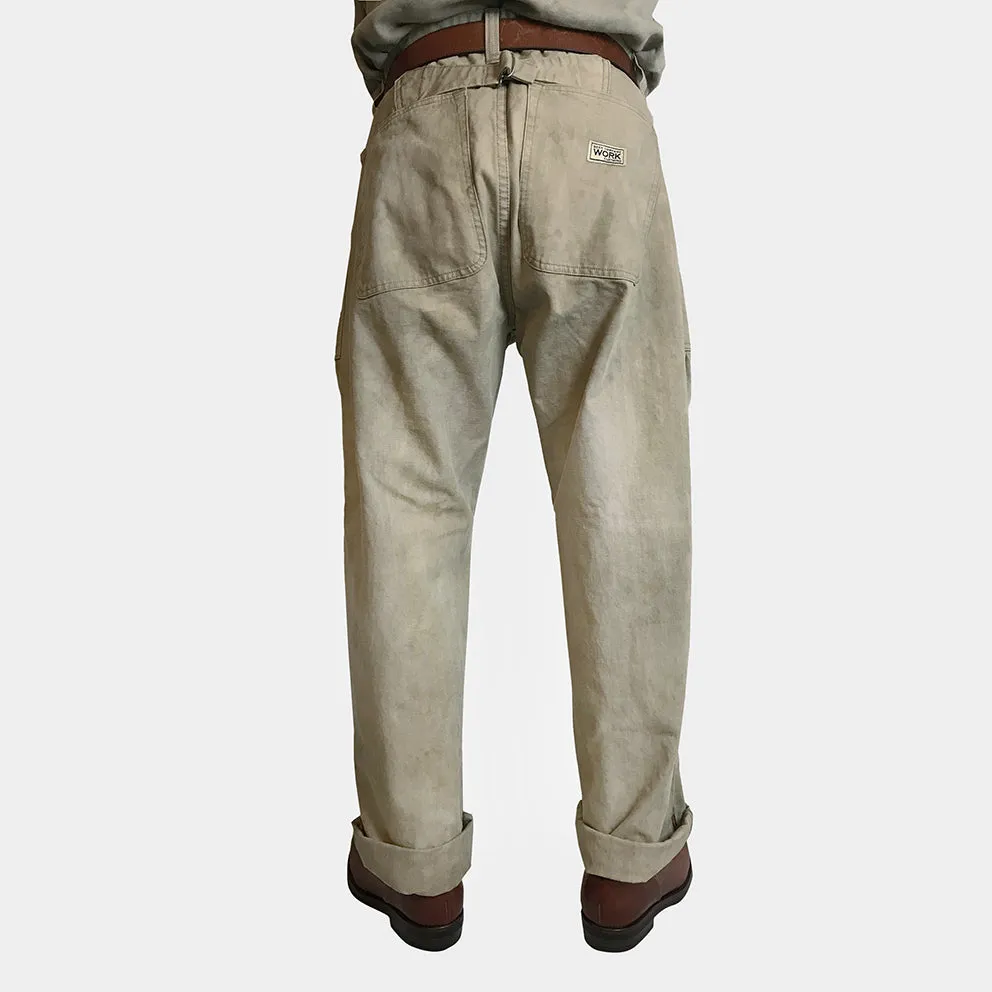 BZEN M.1077 L32-QUENTIN RELAX STRAIGHT WORK PANT- GREEN TEA sold by Bzen product image thumbnail 3